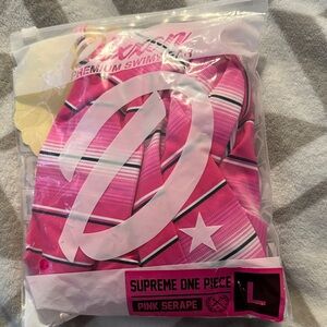 DIXXON Pink Serape One Piece Swimsuit